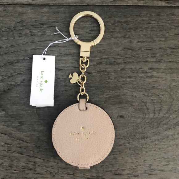 Kate SpadeCircle Mirror Leather BagCharm/keychain - Picture 2 of 8